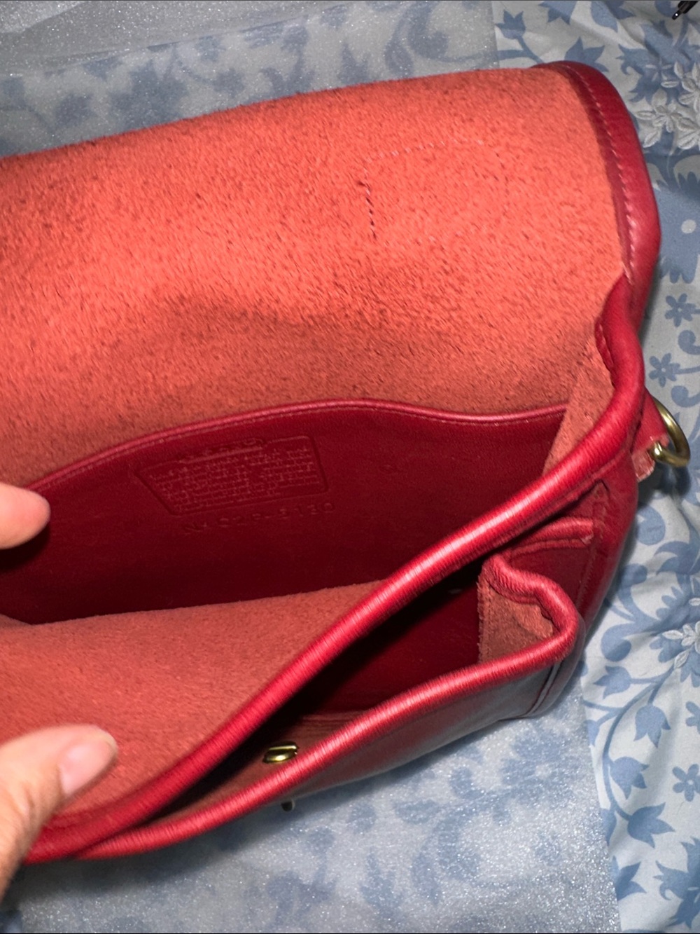 Coach Classic vintage Structured Red Leather Top-Handle Bag - Picture 4 of 10